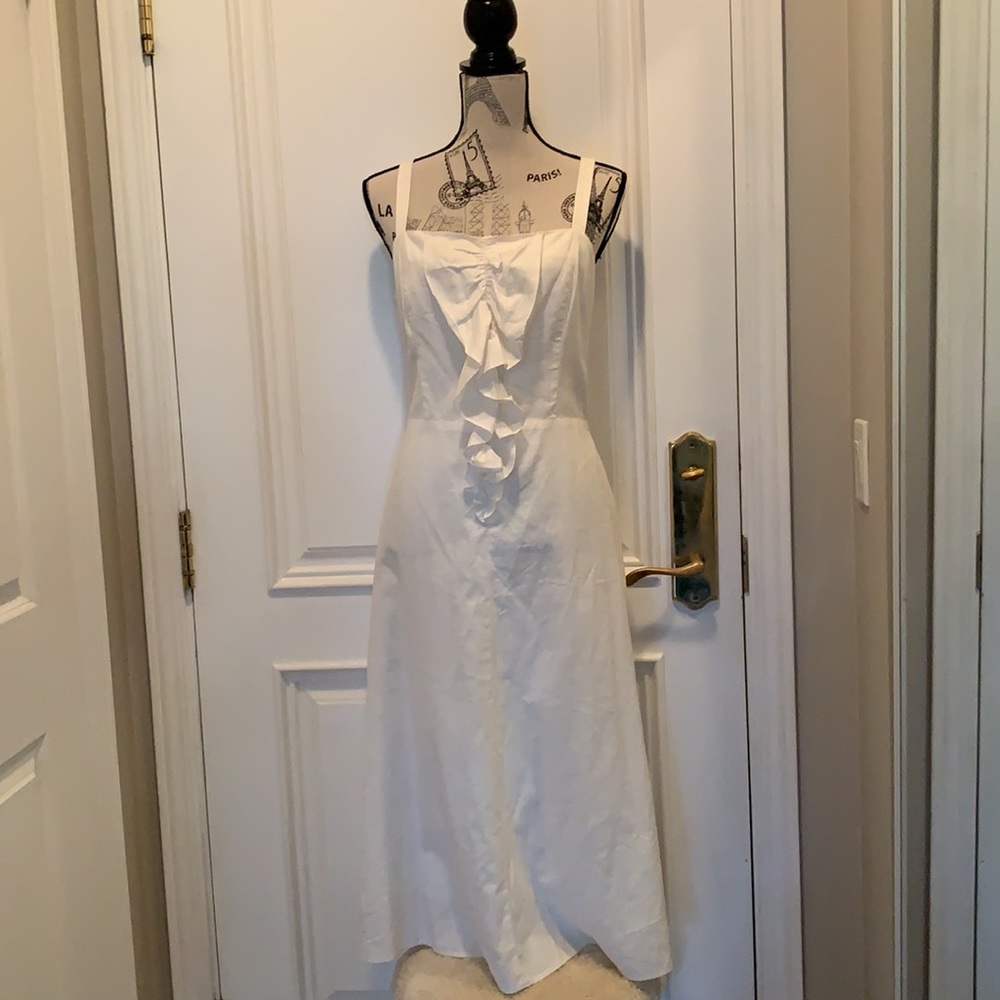 Beautiful Ronen Chen - linen midi sundress size M/L excellent condition